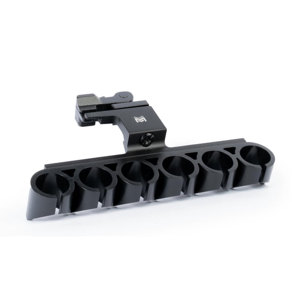 Monstrum Picatinny Side Saddle Shotgun Shell Holder with Hypergrip QD Mount | 12 Gauge