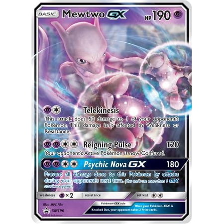 Pokemon Detective Pikachu Promo Mewtwo Gx Sm196 Oversized