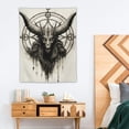 thumbnail image 2 of ONETECH Gothic Devil Demon Tapestry Wall Hanging, Tarot Card Witch Divination Black Home Office Wall Decorations, Goat Head Tapestries for Bedroom Living Room Dorm, 2 of 7