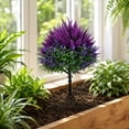 thumbnail image 5 of 5 Pack Artificial Lavender Ground Stakes 19.69in UV Resistant Plastic Purple Flower Bushes with Pointed Rods for Garden Pathway Yard Decor, 5 of 6