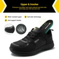 thumbnail image 4 of FitVille Wide Work Boots for Men Safety Work Shoes & Boots, Slip-Resistant Waterproof Composite Toe, 4 of 8