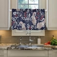 thumbnail image 5 of Paisley Floral Kitchen Curtains 2 Panels UV Protected Tier Curtains, Half Window Curtains Kitchen Tiers for Guest Room Bathroom Sink Laundry Room Basement,36 x 27 Inch, 5 of 7