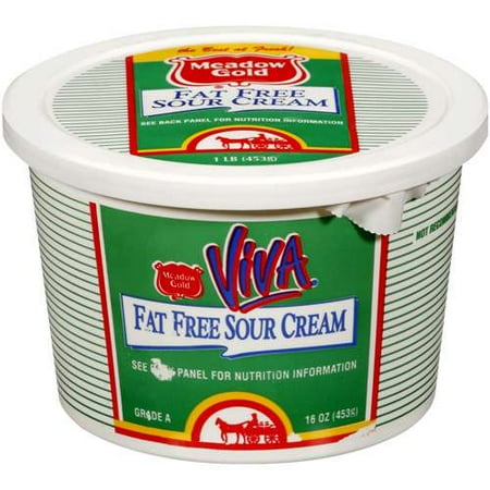 Meadow Gold Viva Fat-Free Sour Cream, 16 Oz.