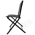 thumbnail image 3 of JERFIT 3-Piece Patio Bistro Set with Table and 2 Chairs, Black Steel Outdoor Folding Furniture for Garden, Balcony or Deck, 3 of 9