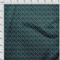 thumbnail image 3 of oneOone Popeline de Coton Bleu Sarcelle Tissu Anchor Crochet & Lion Dessin Animé Matière de Robe Tissu Imprimé Tissu au Mètre 56 Pouces de Large, 3 of 4