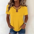 thumbnail image 2 of Women Fashion Tops Trendy Red Shirts for Women Trendy Short Sleeve Tunic Tops for Women 3Xl, 2 of 5