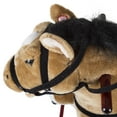 thumbnail image 6 of Happy Trails Plush Ride-On Rocking Horse Toy for 3 to 6-Year-Olds (Brown), 6 of 6