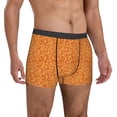 thumbnail image 5 of Men's Boxer Briefs, Orange Glitter lightning Soft Comfy Mens Underwear Boxer Briefs Breathable With Widen Waist, 5 of 7