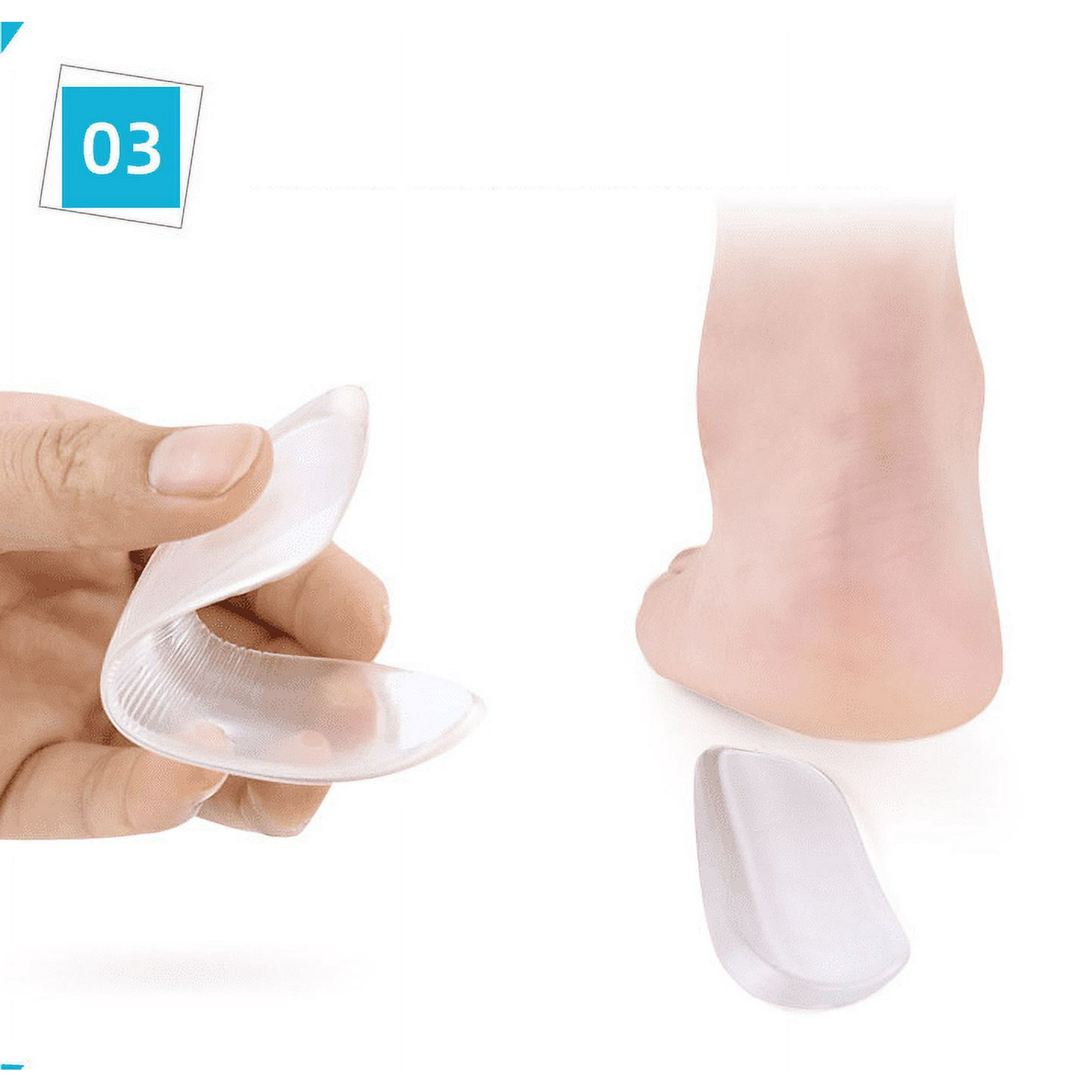 Medial Lateral Heel Wedge Silicone 2 Pairs Universal Adhesive Shoe Insert for Knock Knee Pain Bow Legs Foot Alignment Pronation Supination Walmart