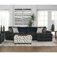 thumbnail image 4 of Roundhill Furniture Nason Wide Wale Corduroy Sectional Sofa Chaise with Armchair and Ottoman, Charcoal, 4 of 14