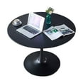 thumbnail image 6 of Furvclv Tulip Table, Mid-century Dining Table, For 4-6 People, With Round Tabletop, Pedestal Dining Table, Modern Leisure Coffee Table for Dinning Room, Bedroom, Kitchen, 6 of 9