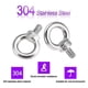 thumbnail image 2 of Paquete de 10 pernos de ojo M8*13 de acero inoxidable 304 para uso marino y diversos equipos de elevación de ingeniería., 2 of 5
