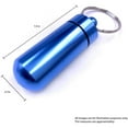 thumbnail image 3 of 6 Pcs Portable Pill Case,Keychain Pill Holder,Metal Pill Case,Waterproof Aluminum Pill Holders, 3 of 7
