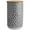 Grey, variant on Bone Dry Lattice Pet Treat Jar Canister, Dishwasher Safe,4x6.5", Black