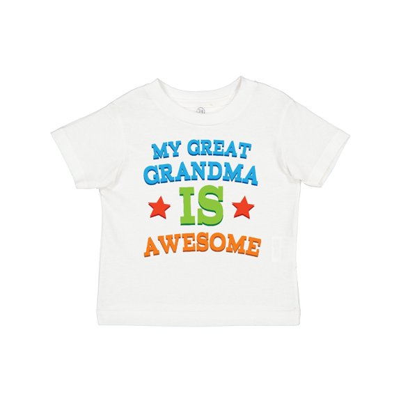 Inktastic My Great Grandma is Awesome Boys or Girls Toddler T-Shirt