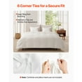 thumbnail image 4 of VEVOR Queen Duvet Cover Set, 100% Cotton, 3 Pieces Bedding Set Queen Size with 1 Duvet Cover 90 x 90 in and 2 Pillow Shams 20 x 26 in, Soft Breathable, Double Zipper Closure, for Home Bedding, White, 4 of 9