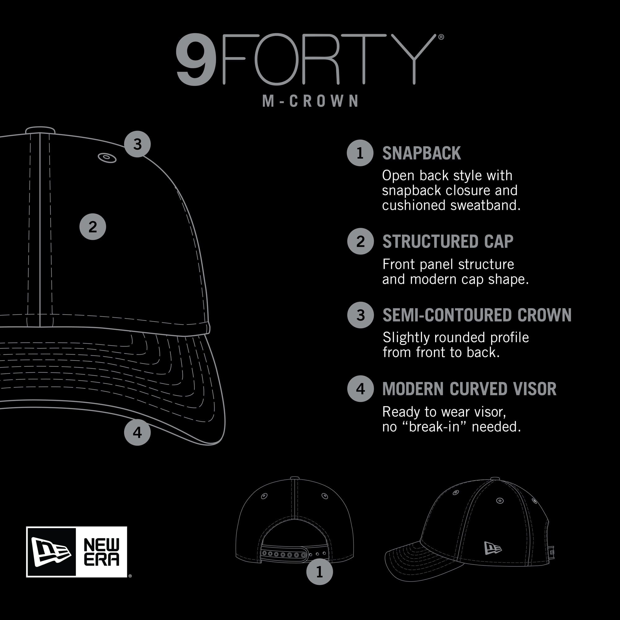 Men's New Era  Black Chicago White Sox Player Replica 9FORTY Adjustable Hat