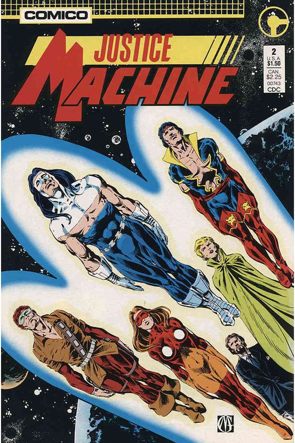 Justice Machine (Comico) #2 VF ; COMICO Comic Book