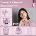 thumbnail image 4 of Auriculares inalámbricos ACEFAST T6: cancelación de ruido Bluetooth ENC Rosa, 4 of 9