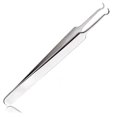 thumbnail image 1 of Acne Blemish Blackhead Comedone Stainless Steel Nipper Blemish Extractor Tool for Remove Blackhead Acne Whitehead Pimple Bend Curved Tweezers, 1 of 7