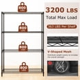 thumbnail image 4 of Gymax 4-Tier Metal Storage Shelving Unit Heavy-Duty Adjustable Utility Shelf w/ V-Shaped Wire Rac, 4 of 10