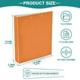 thumbnail image 6 of joogoo Orange Color Hardcover 3 Ring Binder 1.5" Round Rings Interior Pockets Binders Organizer 1 Pack, 6 of 9