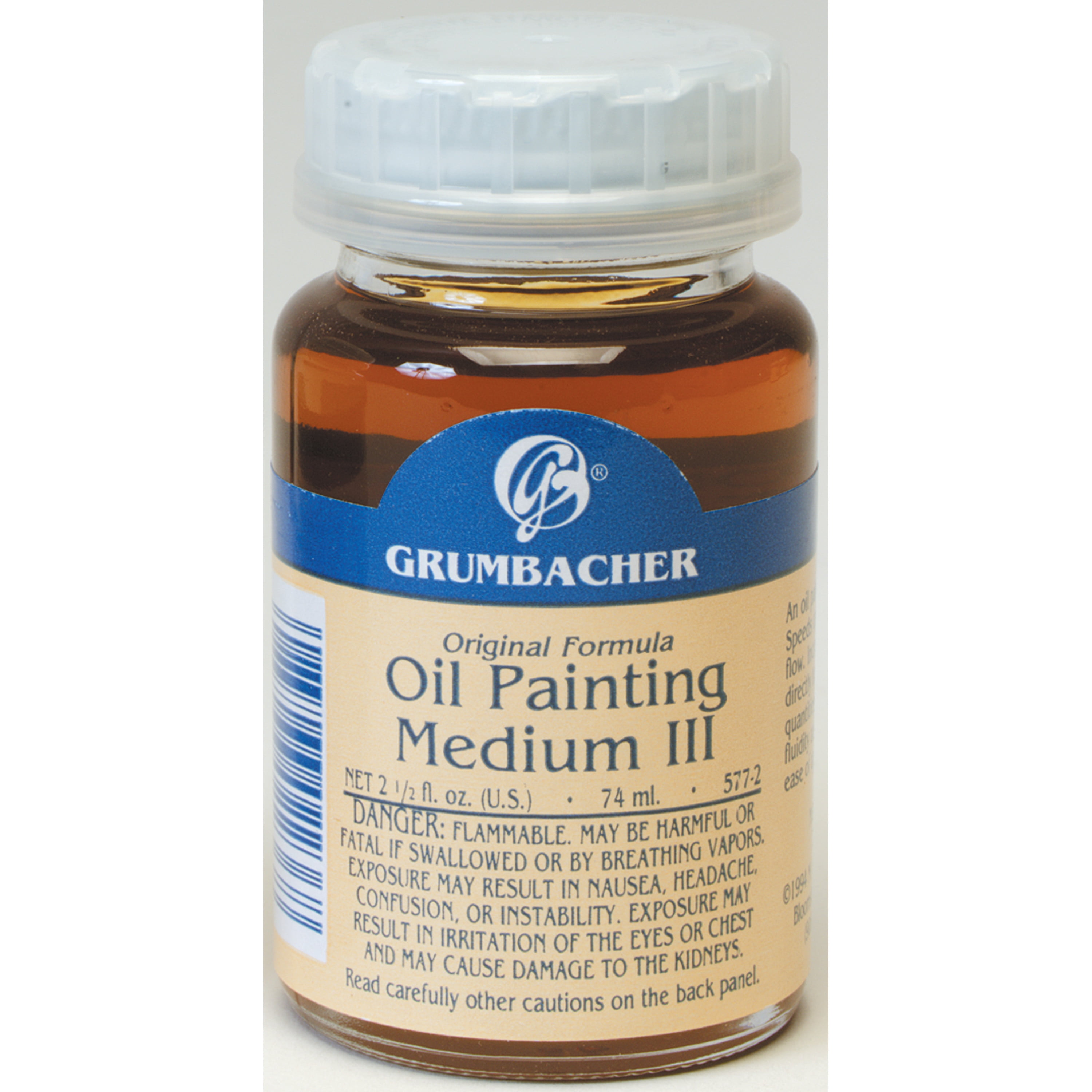 Grumbacher Oil Painting Medium III, Rapid Dry, 2.5 oz.