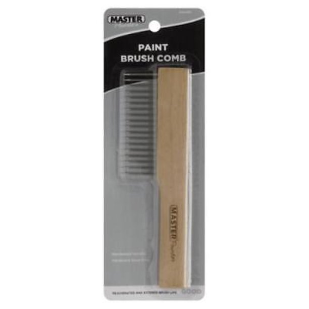 Master Painter Paint Brush Comb With Wood Handle & Steel Pin Bristles