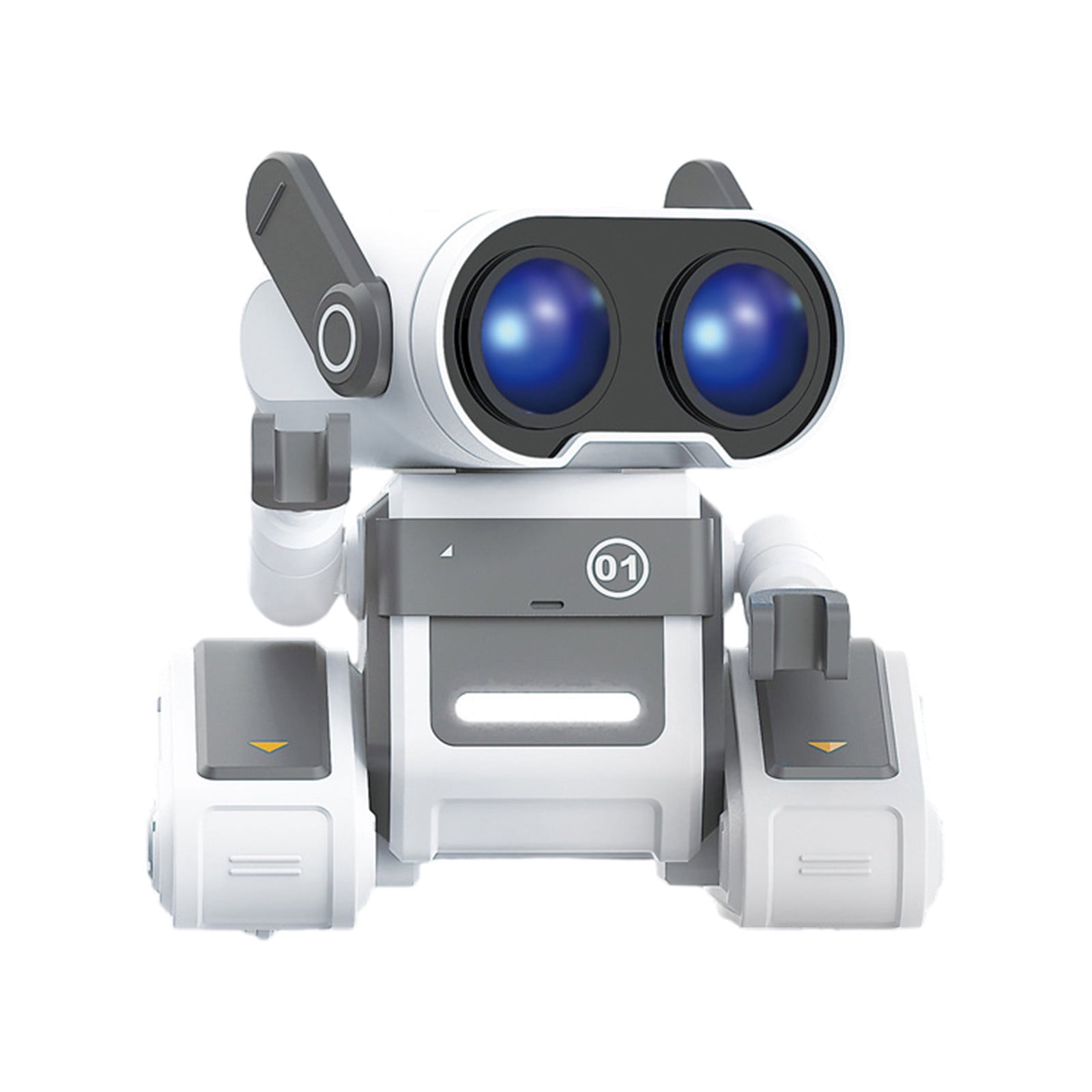 Rechargeable RC Robot Remote Toy,Intelligent 2.4G Control Robot Toy,Walking Dancing Music Light Toy, Educational Interactive Robot Toy,Hand Eye Coordination Development Toy,USB Charging Robot Toy