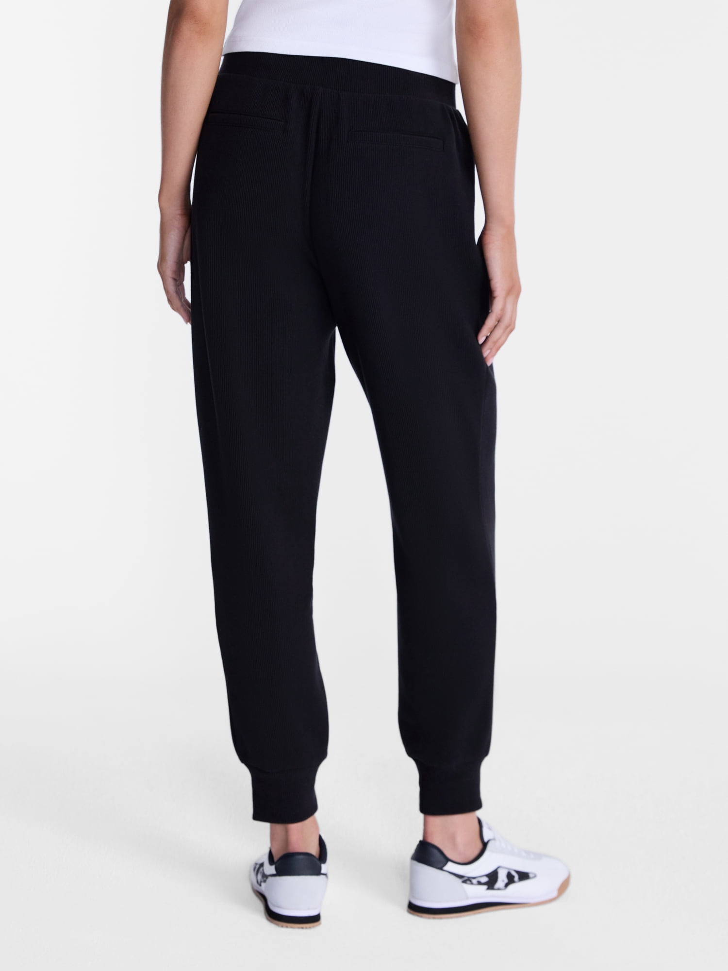Avia Women's and Women's Plus Ribbed Ottoman Joggers, Sizes XS-4X