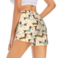 thumbnail image 3 of Bixox Women's Dachshund Dog pattern 2 in 1 Running Shorts - Lightweight Athletic Workout Gym Yoga Shorts Liner with Pockets - X-Large, 3 of 7