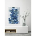 thumbnail image 4 of Parvez Taj "Blurry Blue Flowers" Painting Print on Wrapped Canvas, 4 of 7