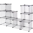 thumbnail image 4 of Costway Organizador de Cubos de Alambre, Estantes de Almacenamiento de Rejilla de 12 Cubos, Cubos Apilables de Metal, DIY Estantería Modular, Armario Organizador para Sala de Estar, Dormitorio,Oficina, 4 of 9