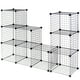 thumbnail image 4 of Costway Organizador de Cubos de Alambre, Estantes de Almacenamiento de Rejilla de 12 Cubos, Cubos Apilables de Metal, DIY Estantería Modular, Armario Organizador para Sala de Estar, Dormitorio,Oficina, 4 of 9