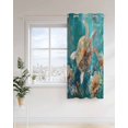 thumbnail image 4 of Ocean Turtle Thermal Insulated Blackout Curtains for Bedroom 90 Length Marine Life Retro Starfish Coral Abstract Room Darkening Curtain 1 Panel Grommet Window Curtain Drape for Living Room, 4 of 7