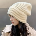 thumbnail image 2 of SikaFu Autumn And Winter Big Head Enclosure Baotou Confinement Hat Female Fluffy Warming Ear Hatle Pile Of Cold Hats Knitted Coarse Wool Hat, 2 of 7