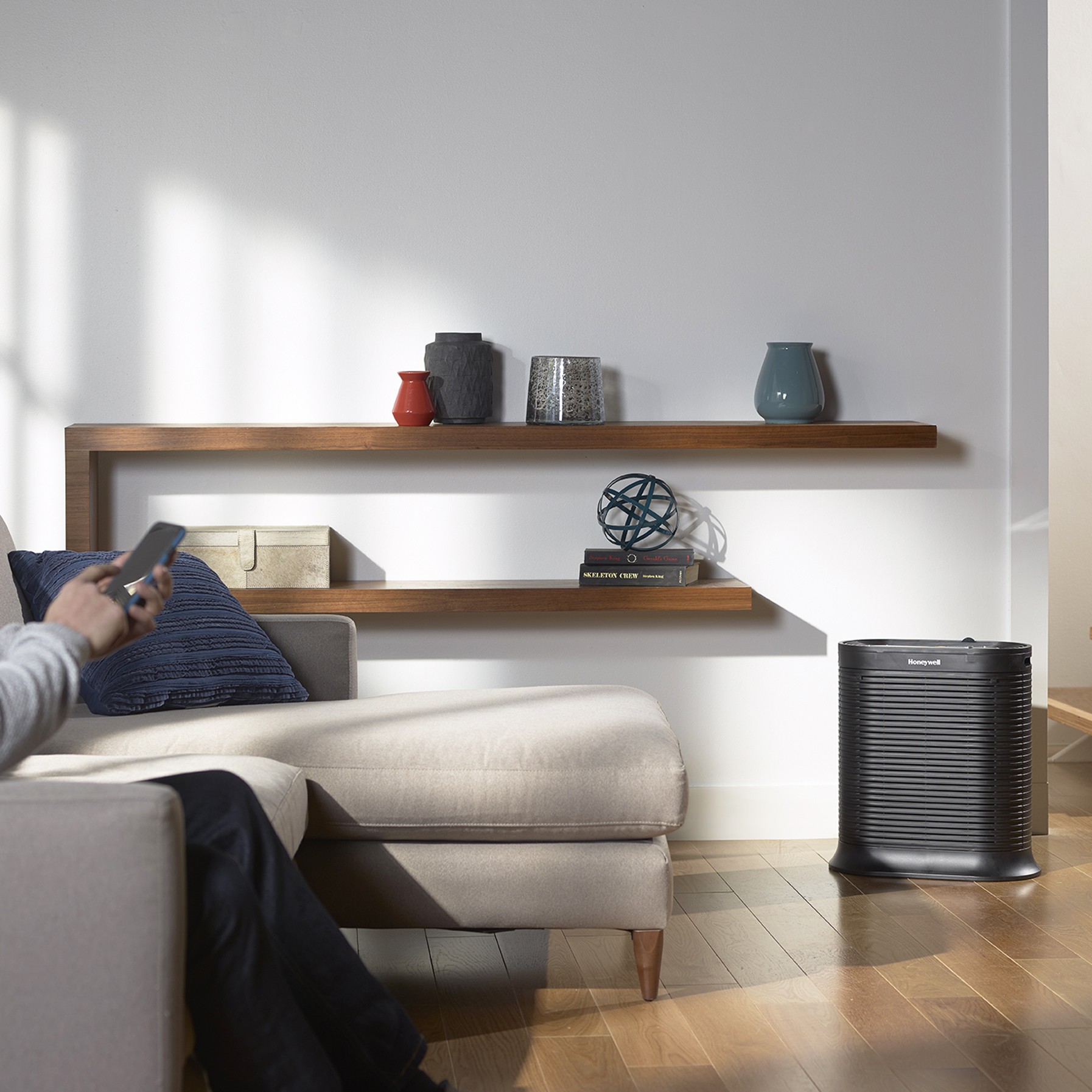 Honeywell Bluetooth HEPA Air Purifier for Large Rooms (310 sq ft), Black, HPA250B - image 4 of 6