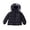 Black, variant on Vrotazzy Toddler Kids Baby Boys Winter Coats Thicken Hoodie Down Jacket Windproof Snowsuit Clothes Outerwear