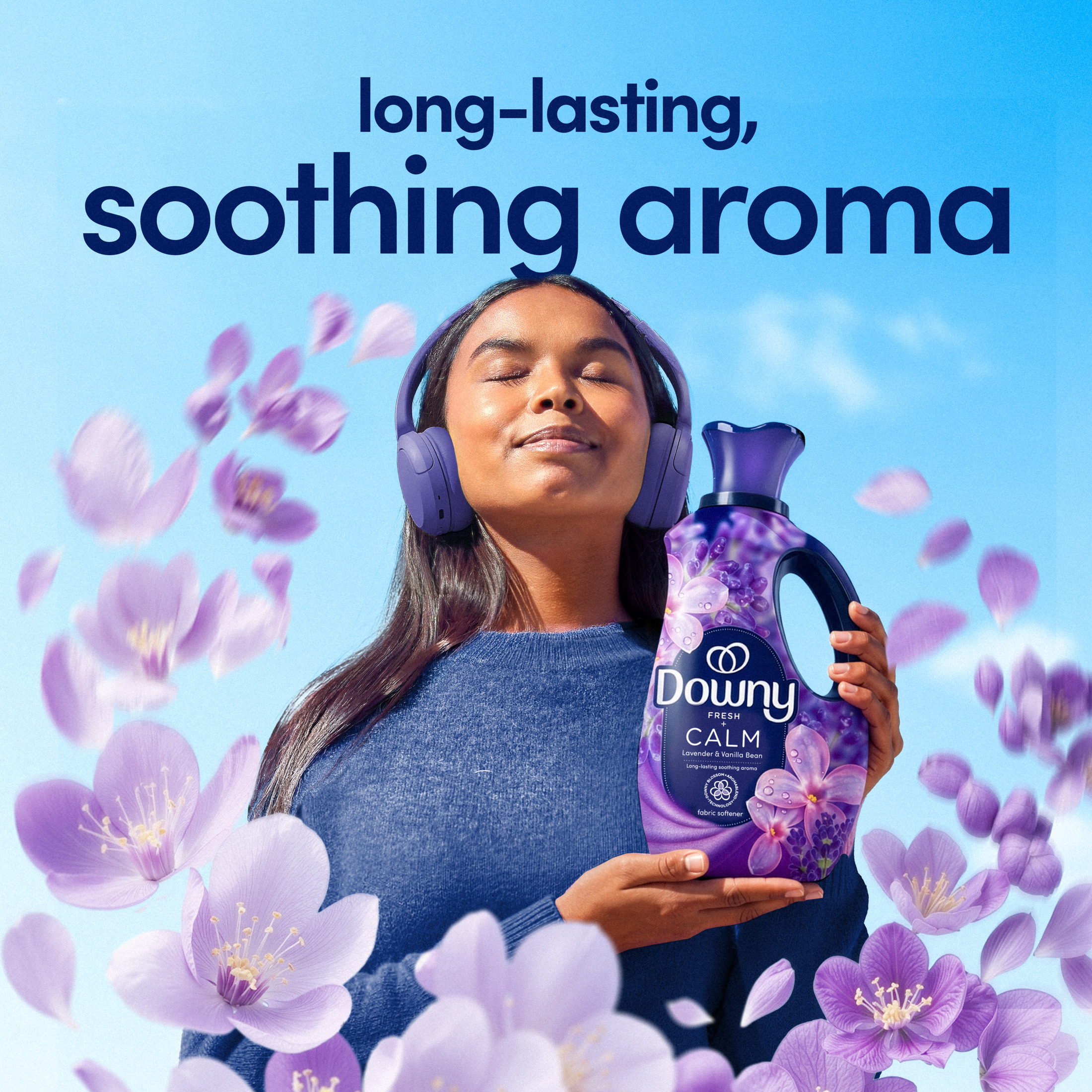 Downy Calm Liquid Fabric Softener, Lavender & Vanilla, 93 fl oz photo 2