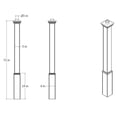 thumbnail image 2 of New England Arbors Trinity Lamp Post, 2 of 5