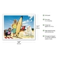 thumbnail image 2 of Hot Dawg - Surf Dogs - From an Original Color Painting by Scott Westmoreland - Fine Art Matte Paper Print (Unframed) 11x14in, 2 of 4