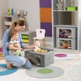 thumbnail image 4 of Sorbus Oxford Fabric Storage Bins: Stackable, Foldable Organizer Bags, with Clear Window (Set of 6), Gray, 4 of 6