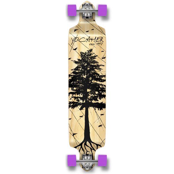 in The Pines Natural Longboard Complete Skateboard - Available in All Shapes (Drop Down)