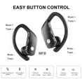 thumbnail image 4 of Auriculares inalámbricos verdaderos oso de fresa Bluetooth TWS gancho para la oreja IPX5 a prueba de agua, 4 of 5