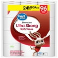Great Value Ultra Strong Toilet Paper, 24 Mega Rolls