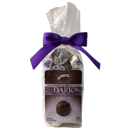 Vermont Nut Free Chocolates Dark Chocolate Drops (30 Pieces, 8 oz) by Vermont Nut Free Chocolates