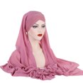 thumbnail image 2 of Women Glitter Sequin Hijab Muslim Head Wrap Scarf Long Turban Headband Hair Cap Shawl, 2 of 3