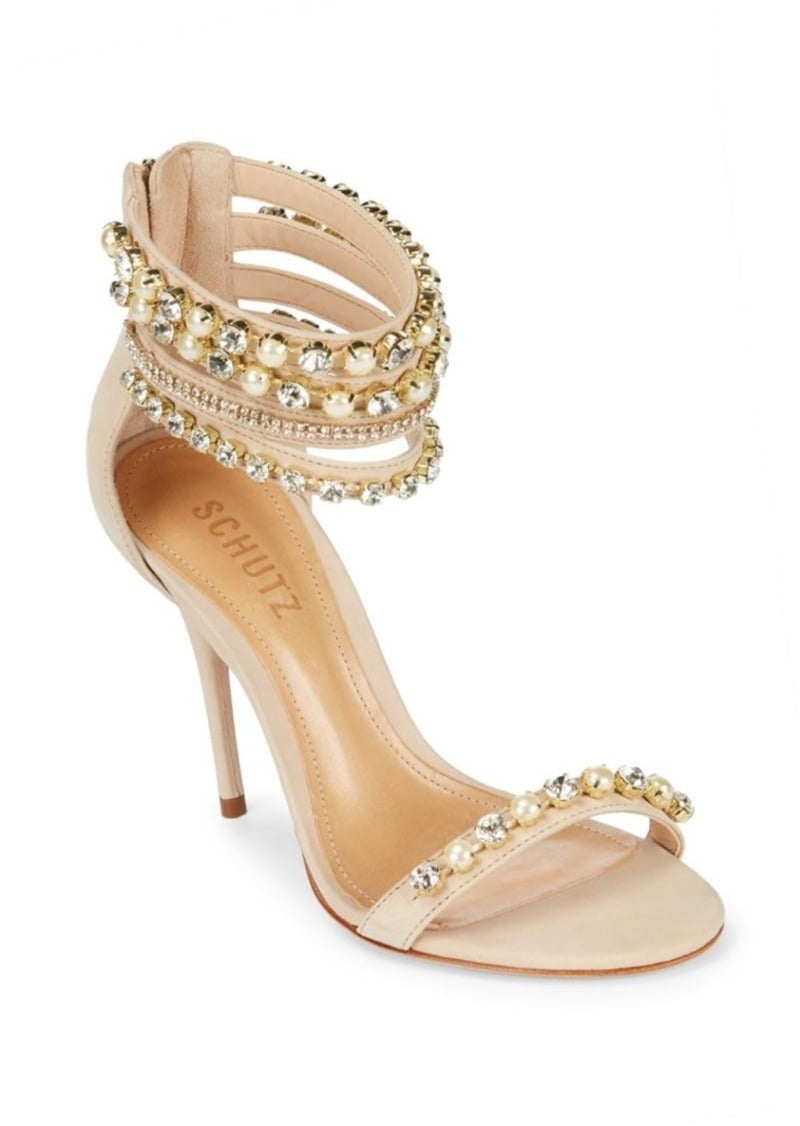 Schutz Shoes - Schutz Pocinda Pumps Tan Nude Leather High heel Peep toe  Ankle Cuff Pump - Walmart.com - Walmart.com