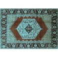 thumbnail image 1 of Ahgly Company Indoor Rectangle Persian Light Blue Traditional Area Rugs, 3' x 5', 1 of 4