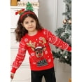 thumbnail image 6 of Aideaone Toddler Ugly Christmas Sweater Girls Xmas Boys Sequin Knit Pullover Tacky Kids Holiday Tops 2-6 Years, 6 of 7